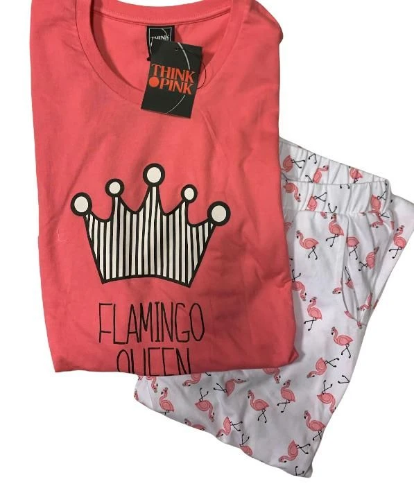 Pigiama Donna 100% Cotone Lungo THINK PINK 2000 Outlet 3 Pigiama Donna 100% Cotone Lungo THINK PINK 2000 Outlet