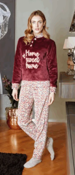 Pigiama Donna Coral Pile Nottingham 35696