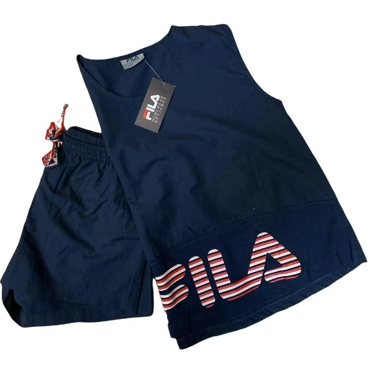 Pigiama Donna Corto Stoffa Fila 4020 Outlet 4 Pigiama Donna Corto Stoffa Fila 4020 Outlet - immagine 2
