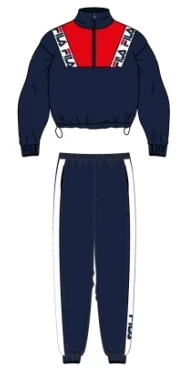 Tuta Donna Sportiva Fila 4063 Cotone Felpato