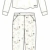 Pigiama Donna Fila 4069 Cotone Caldo Invernale -Moda Lingerie Negozio 4069 1