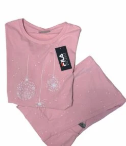 Pigiama Donna Fila 4070 Cotone Caldo Invernale -Moda Lingerie Negozio 4070 b