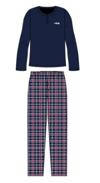 Pigiama Donna Fila 4075 Cotone Caldo Invernale