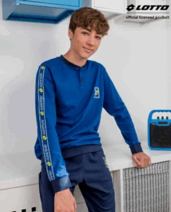 Pigiama Ragazzo Lungo Cotone Jersey Lotto 4116 Outlet