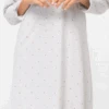 Camicia Da Notte Manica Lunga 100% Cotone Jersey Karelpiu' 415 -Moda Lingerie Negozio 415