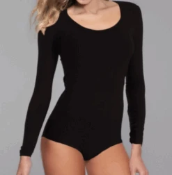 Body Donna Manica Lunga Cotone Elasticizzato Jadea 4154