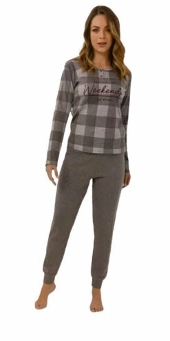 Pigiama Donna 100% Caldo Cotone Il Granchio 6004 -Moda Lingerie Negozio 6004 g