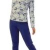 Pigiama Donna Calibrato 100% Caldo Cotone Il Granchio 6007/C -Moda Lingerie Negozio 6007 azz