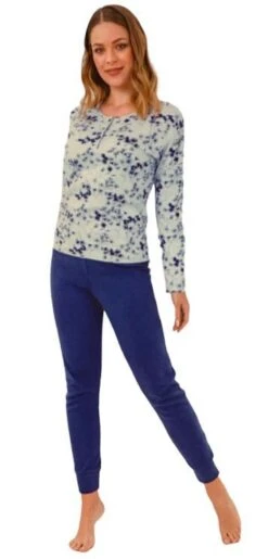 Pigiama Donna 100% Caldo Cotone Il Granchio 6007