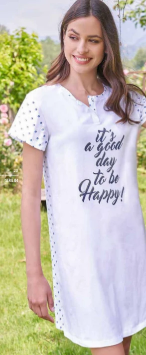 Abito Donna Casa Mezza Manica 100% Cotone Jersey Linclalor 74438 3 Abito Donna Casa Mezza Manica 100% Cotone Jersey Linclalor 74438