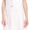 Camicia Da Notte Canottiera Spalla Larga 100% Cotone Karelpiu' 8303 -Moda Lingerie Negozio 8303