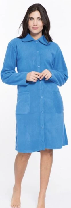 Vestaglia Donna Abbottonata Pile Karelpiu' 9254