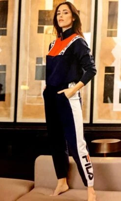 Tuta Donna Sportiva Fila 4063 Cotone Felpato -Moda Lingerie Negozio b4063