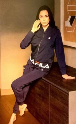 Tuta Donna Aperta Fila 4065 Cotone Felpato Invernale -Moda Lingerie Negozio b4065 1