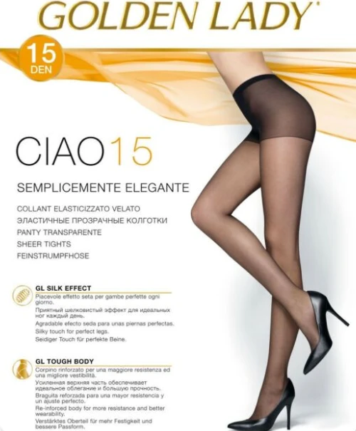 Collant Velato Elasticizzato Goldenlady Ciao 15 4 Collant Velato Elasticizzato Goldenlady Ciao 15 - immagine 2