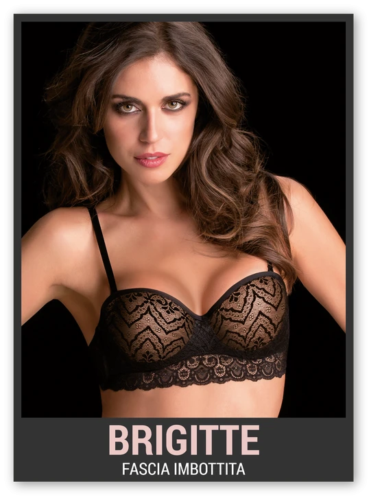 Reggiseno Balconcino Fascia Imbottita In Pizzo LoveandBra Art.Brigitte
