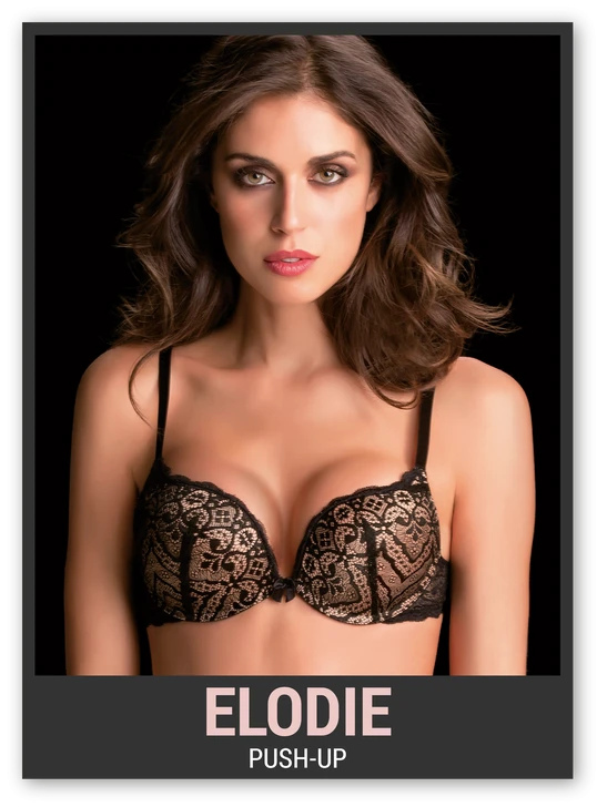 Reggiseno Imbottito Push-Up In Pizzo Coppa Graduata Love And Bra Art. Elodie 3 Reggiseno Imbottito Push-Up In Pizzo Coppa Graduata Love And Bra Art. Elodie