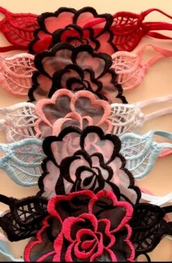 Perizoma Donna Sexy Filo Diva By Prive' Rosa Ricamata -Moda Lingerie Negozio photo 2019 10 21 13 11 23