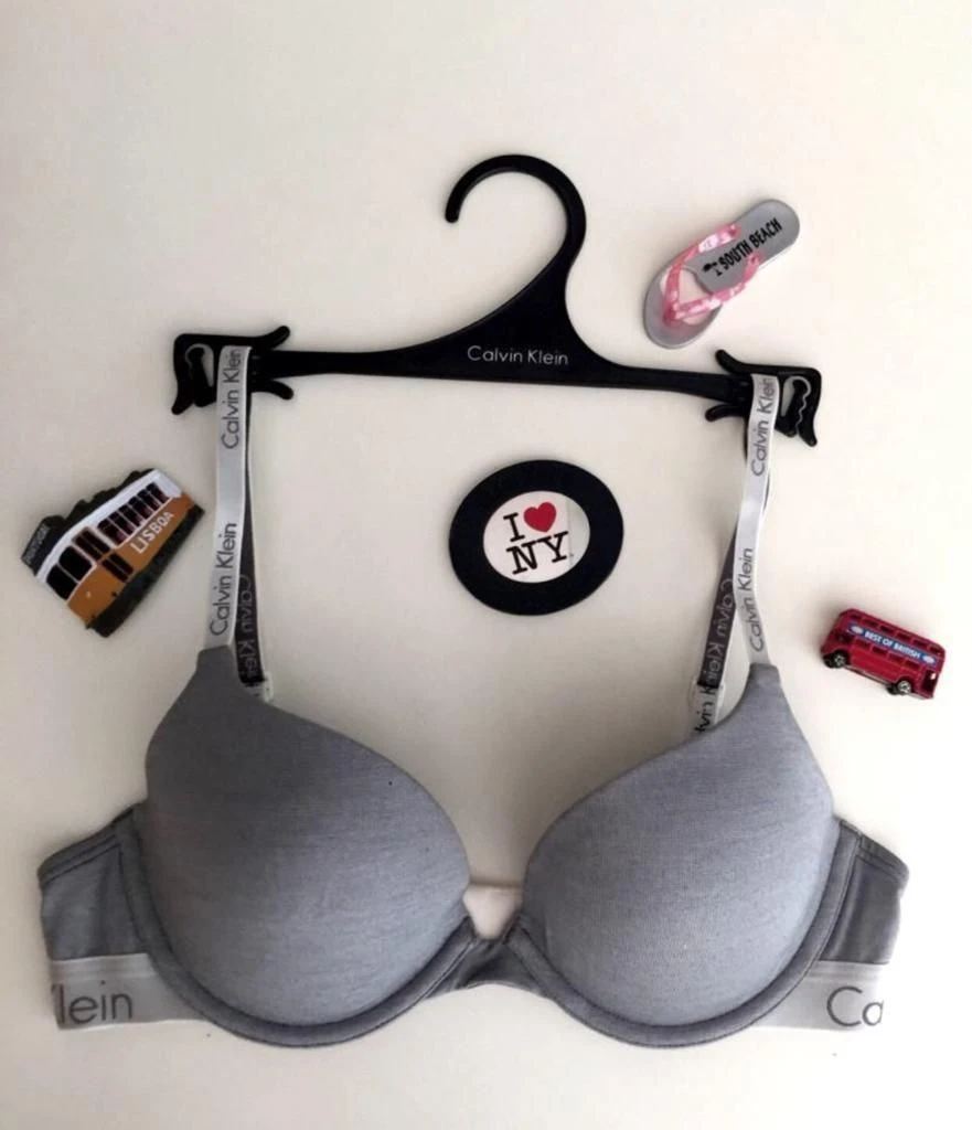 Reggiseno Balconcino Imbottito In Microfibra Calvin Klein Outlet