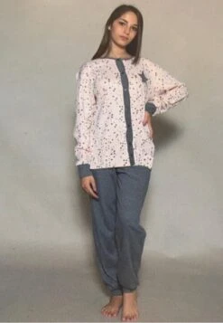 Pigiama Donna Aperto Cotone Caldo Interlock Gabriella Gucci Lola Prezzo Promozionale