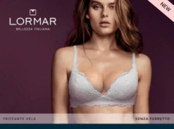 Reggiseno Imbottito Senza Ferretto In Pizzo Lormar Vela Frizzante